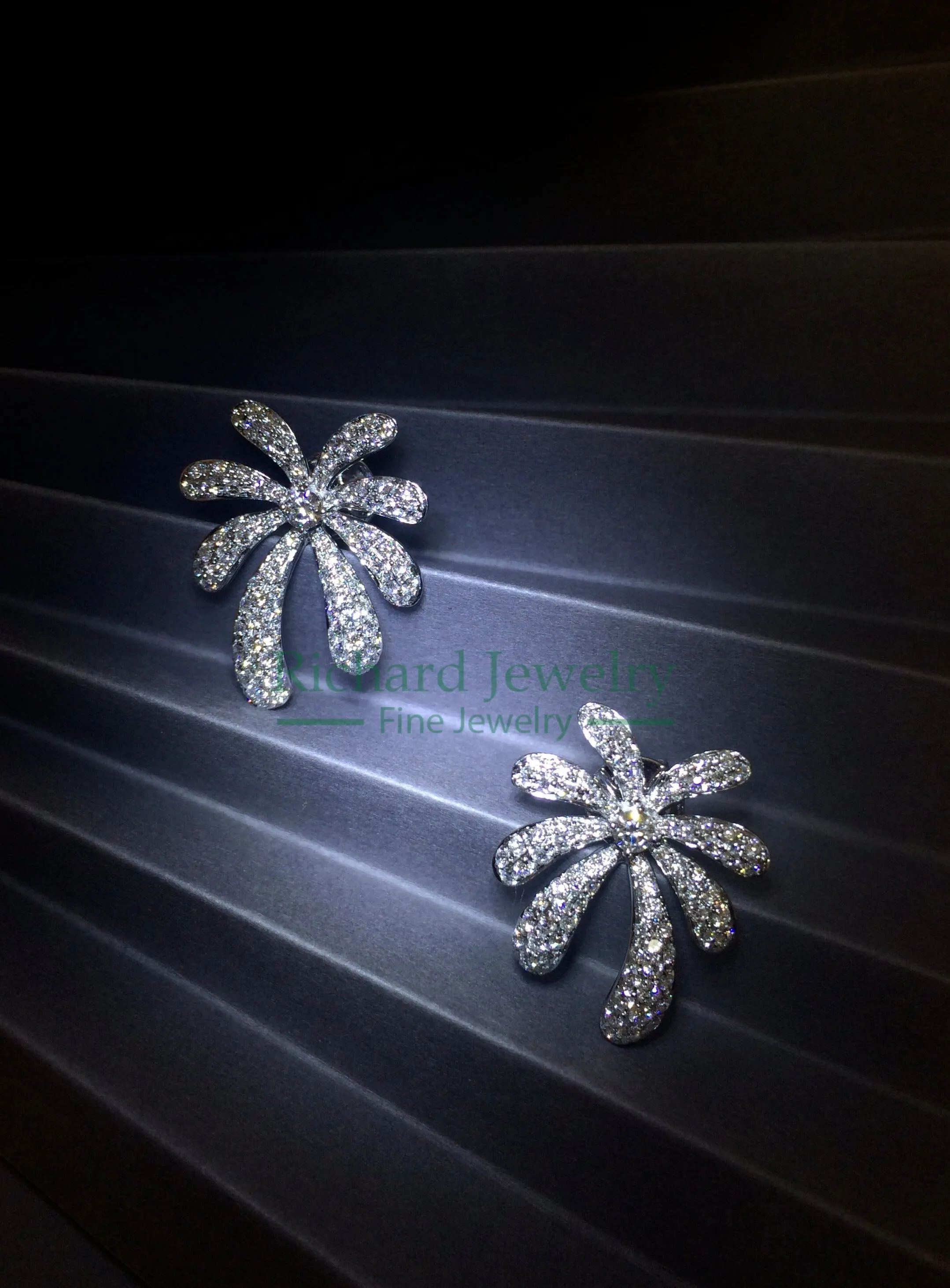 Floral Diamond Earrings
