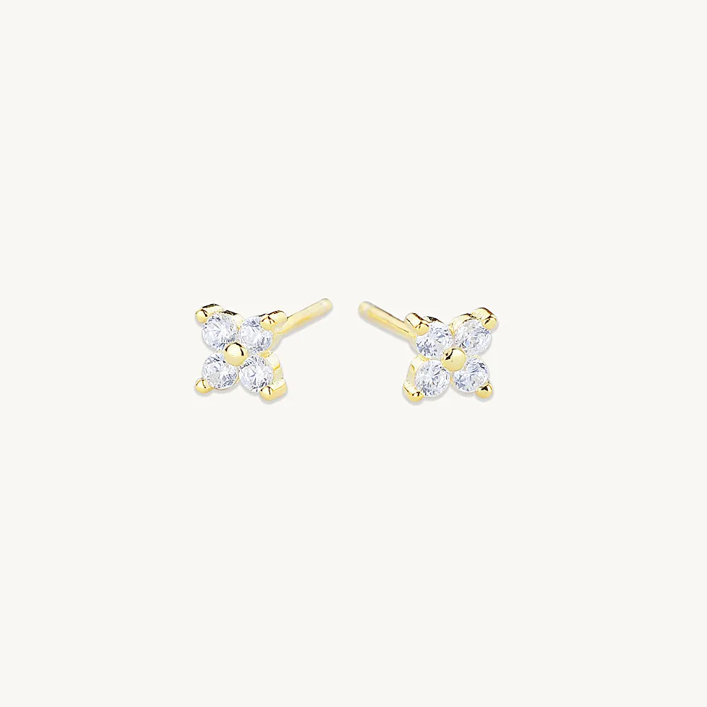 Free Gift - Clover Sapphire Earrings