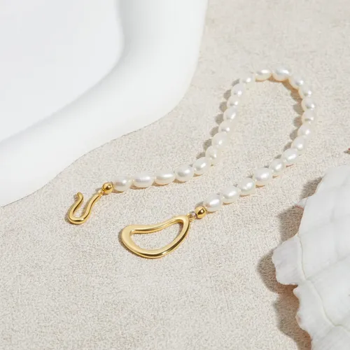 Freshwater Pearl Bracelet, Pearl Bead Bracelet, Baroque Pearl Bracelet