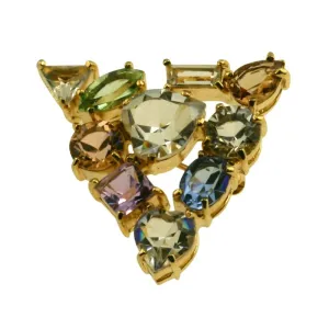 Gems Crystal Small Brooch