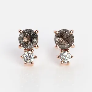 Gemstone Doublet Stud Earrings