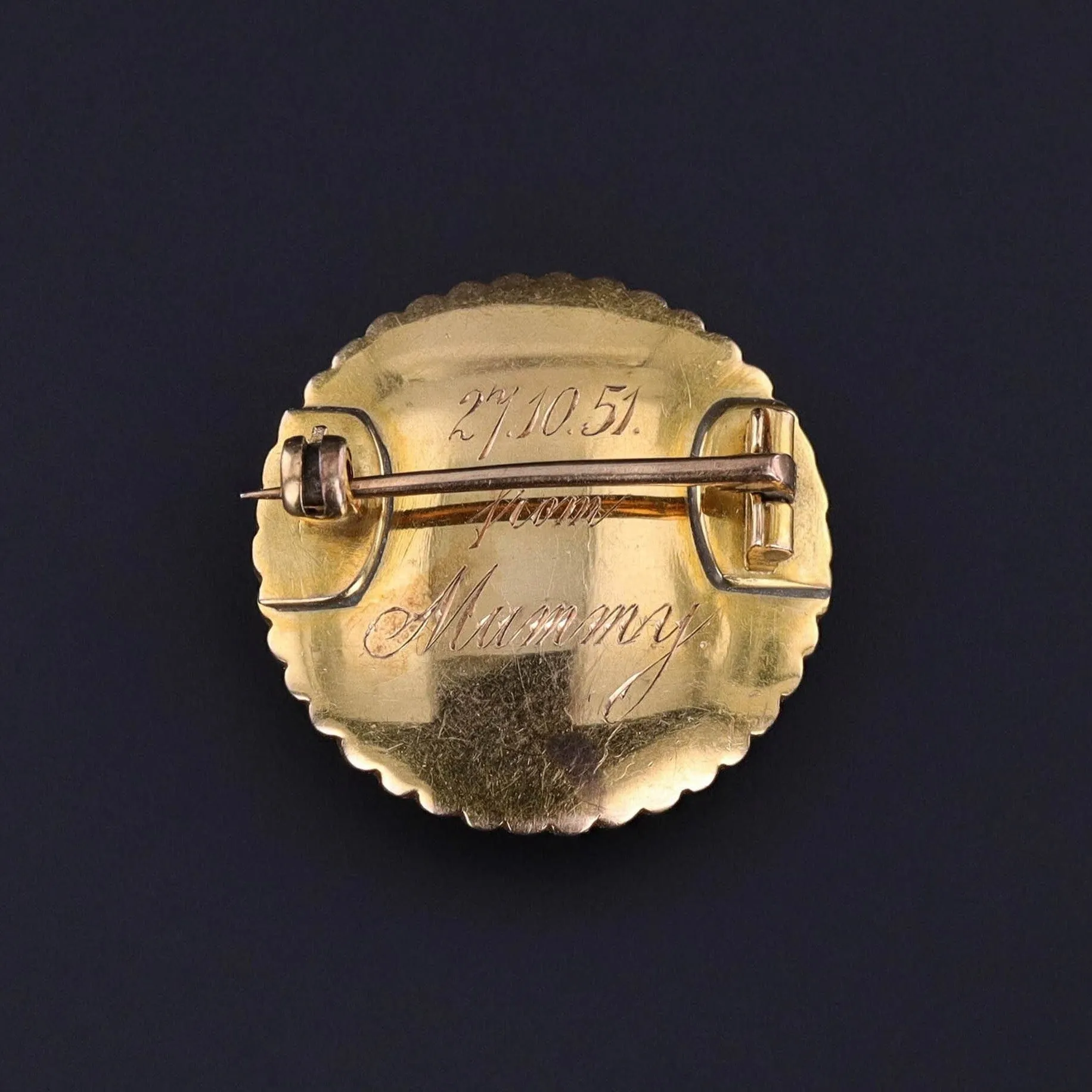 Georgian Cherub Brooch of 15ct Gold