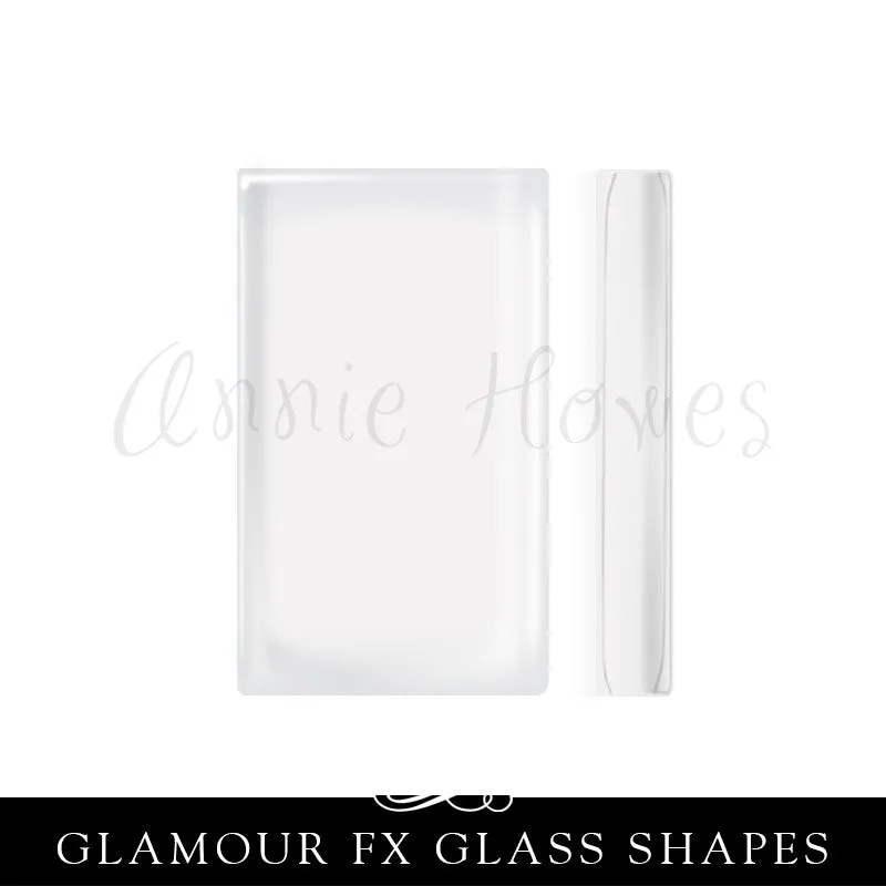 GFX-Glamour FX Glass 20mm x 33mm Rectangle
