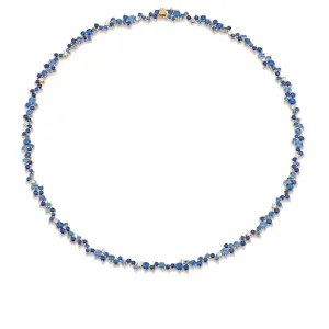 Gold & Sapphire Cocktail Eternity Necklace