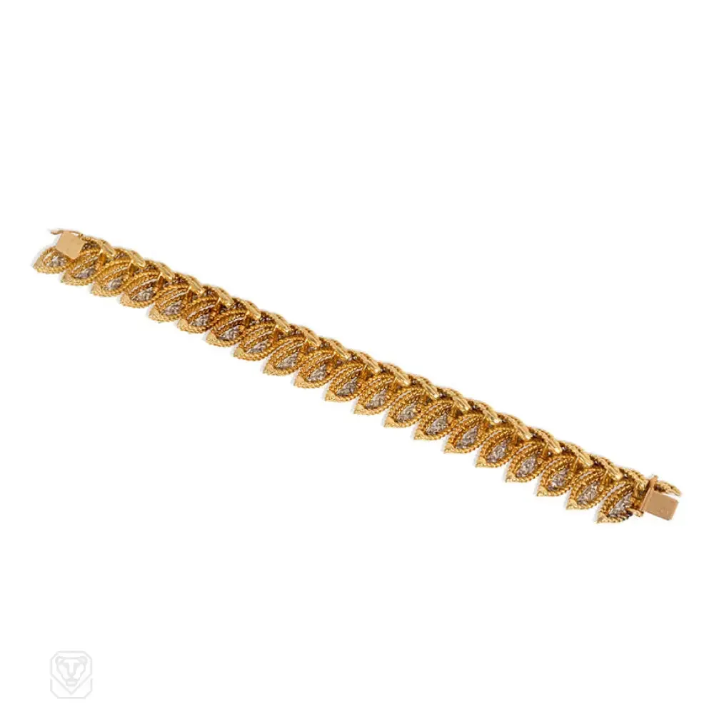 Gold and diamond "flamme" bracelet, Van Cleef & Arpels, Paris