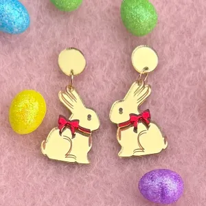 Gold bunny - Earrings