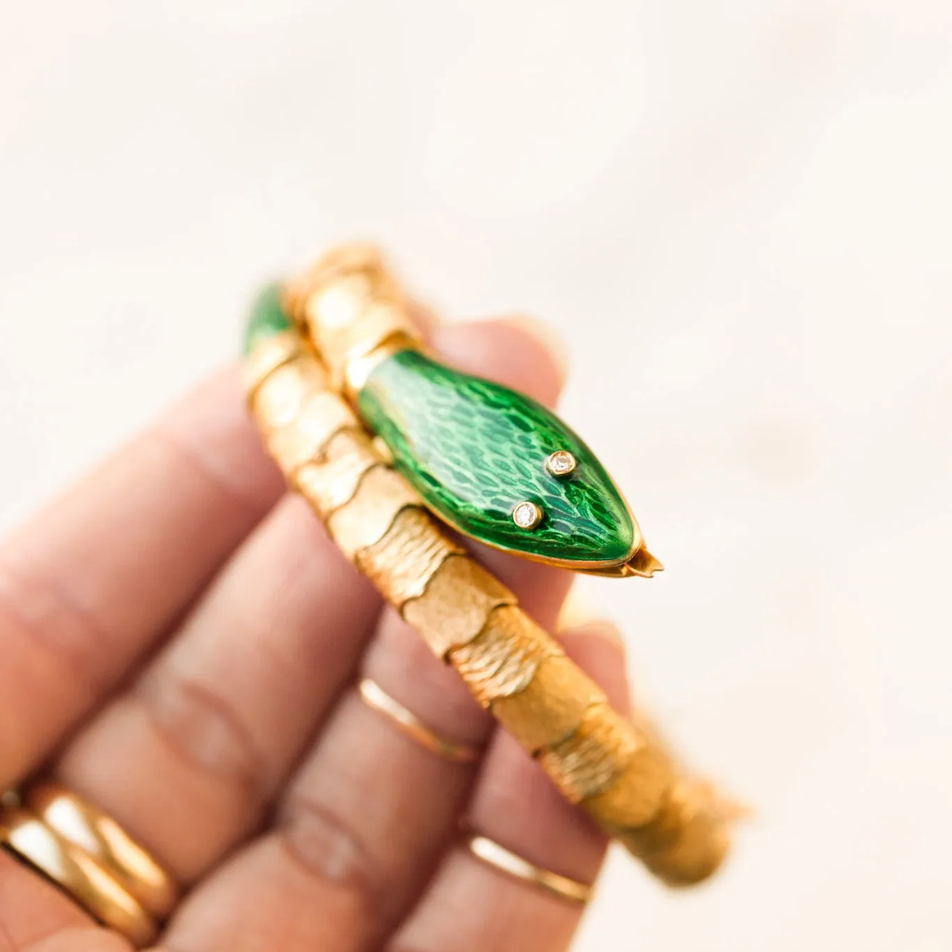Gold Ellis Serpent Bracelet