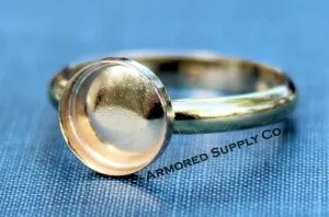 Gold Filled 7mm Bezel comfort Ring band blank
