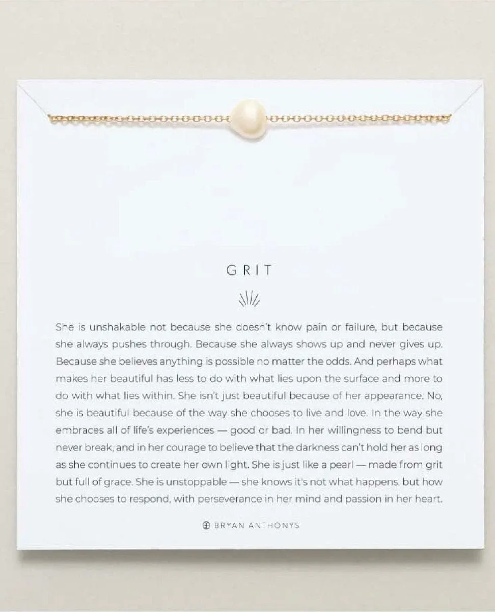 Grit Pearl Necklace 14k Gold