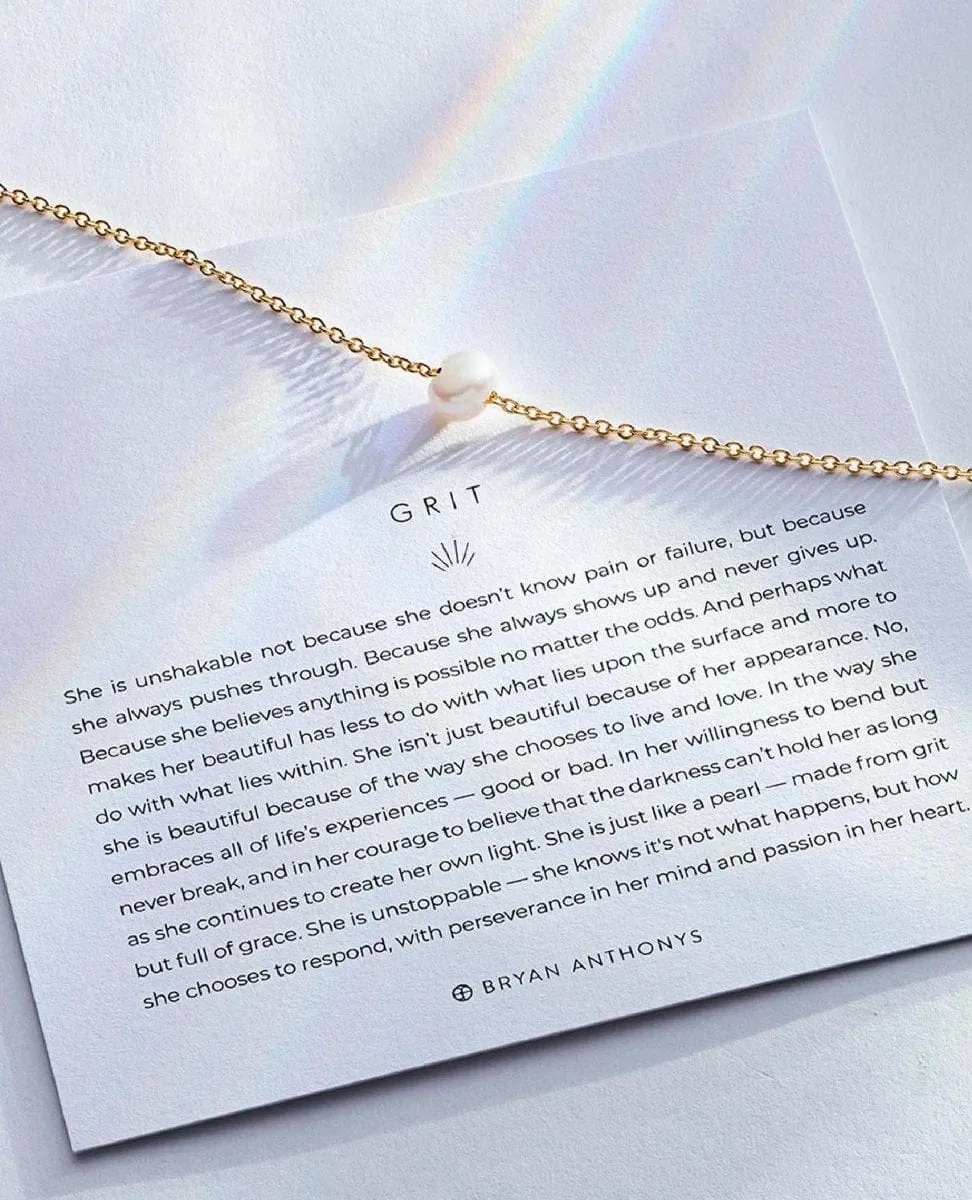 Grit Pearl Necklace 14k Gold