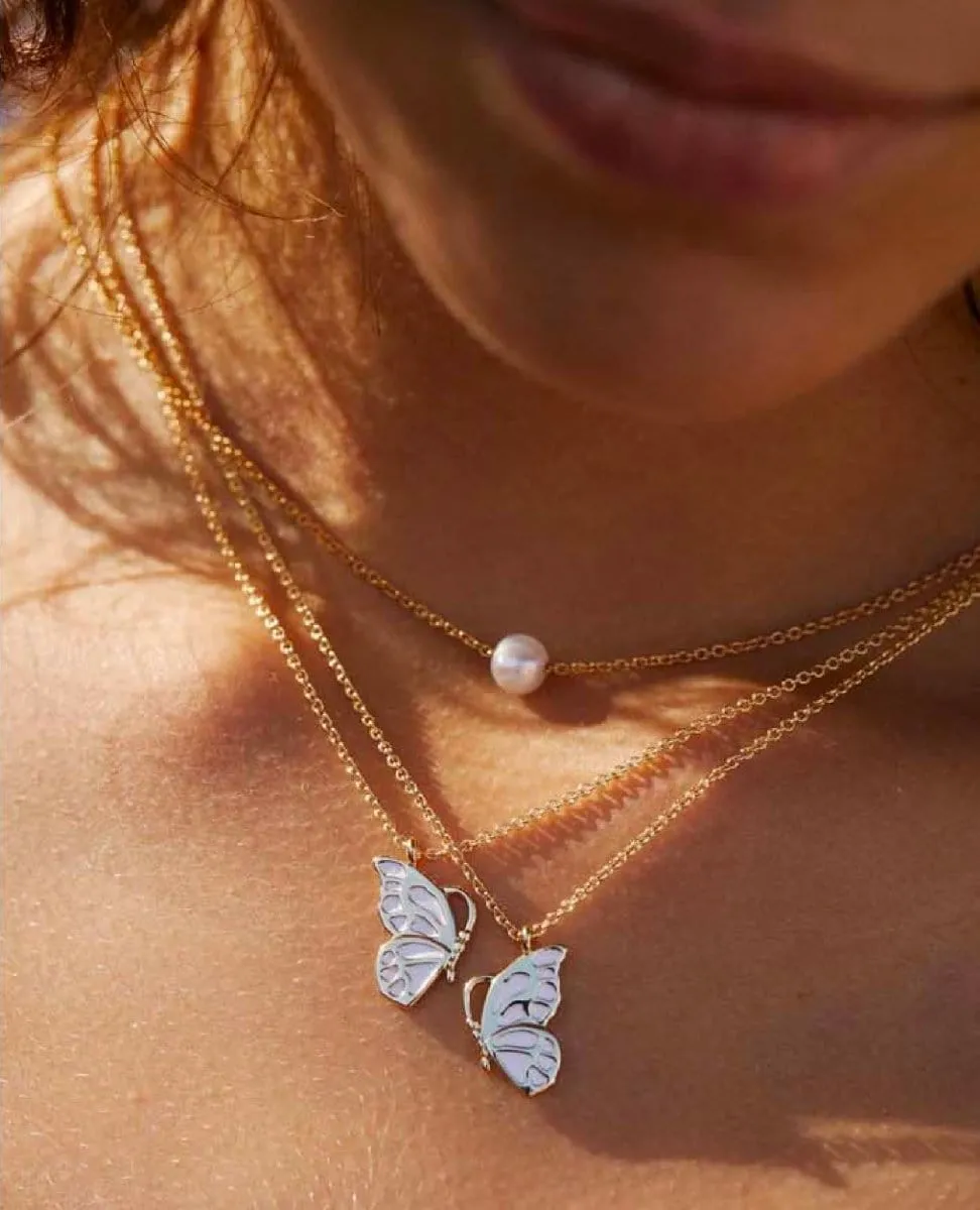 Grit Pearl Necklace 14k Gold