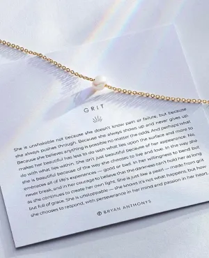 Grit Pearl Necklace 14k Gold