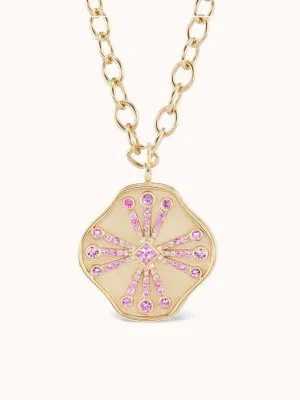 Guiding Light Necklace Pink Sapphire