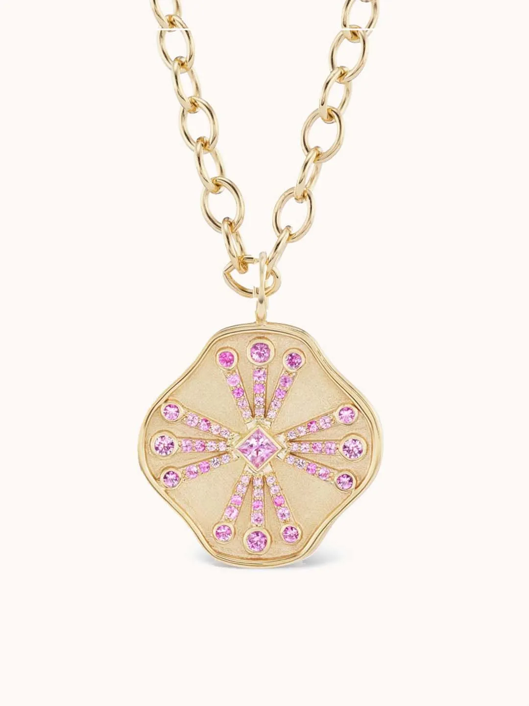 Guiding Light Necklace Pink Sapphire