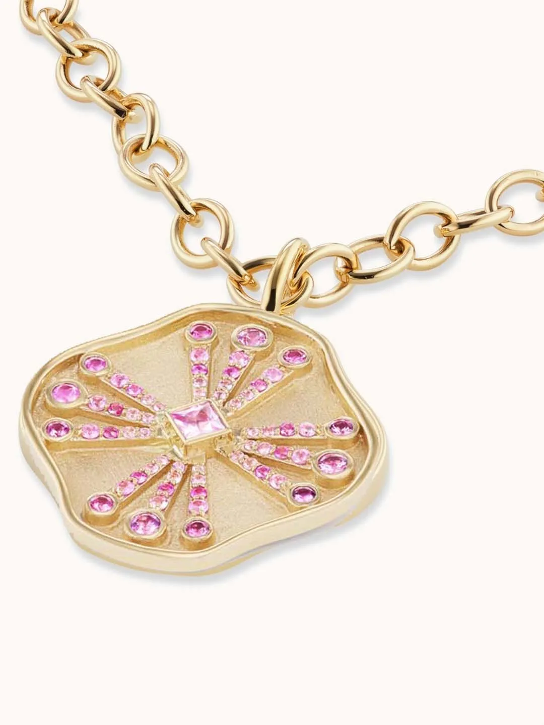 Guiding Light Necklace Pink Sapphire