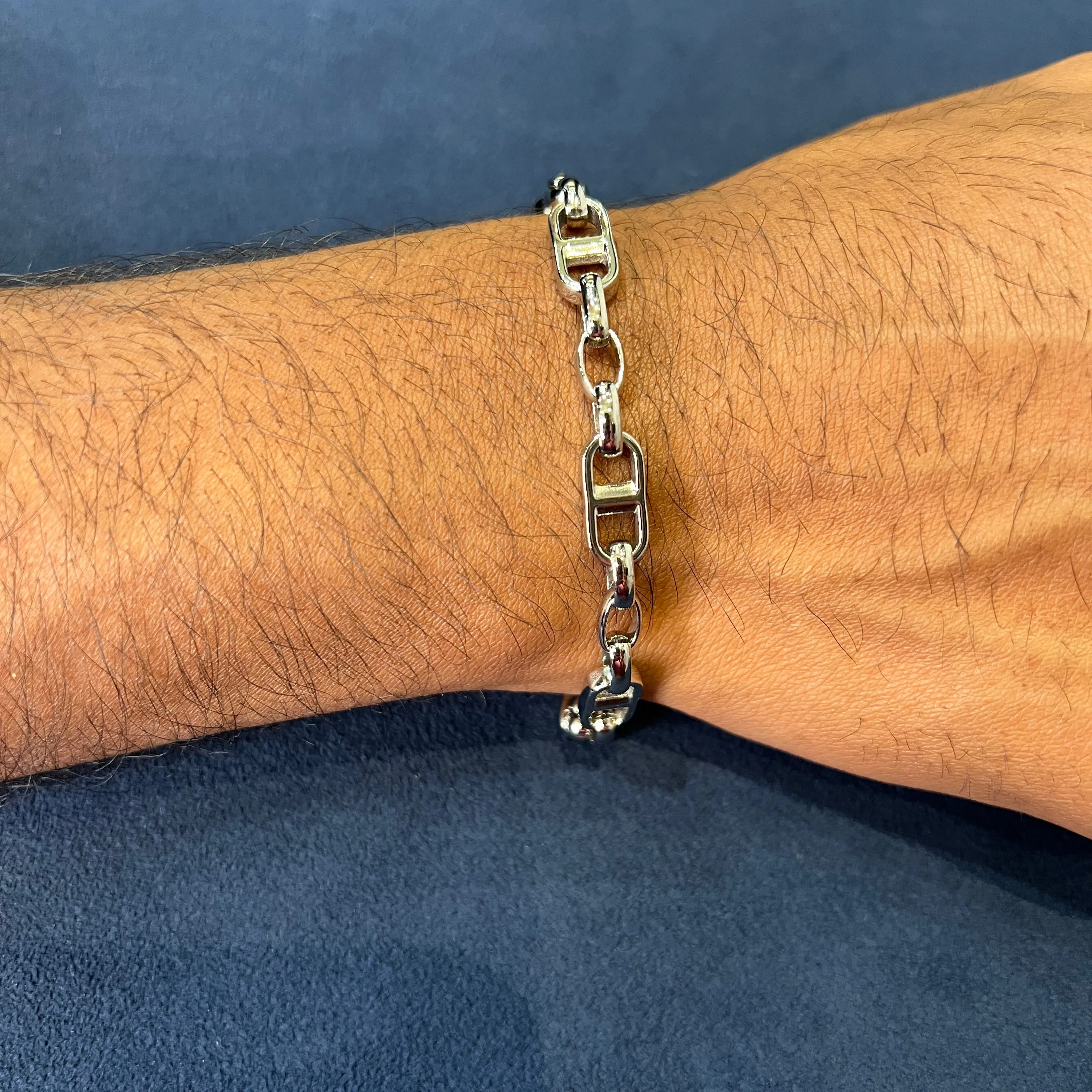 Italgem Stainless Steel (7mm) Mariner Mix Link Bracelet