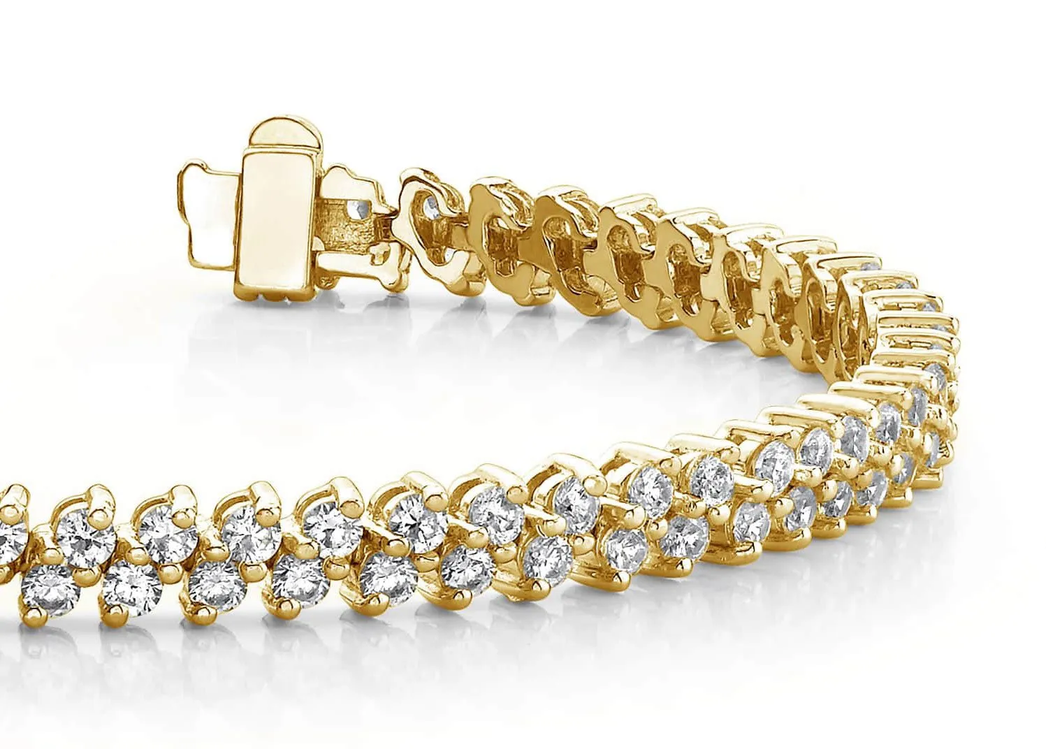 Italic Diamond Tennis Bracelet Lab-Grown Diamond with 3.96 ct.(finished) 2mm