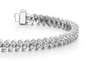 Italic Diamond Tennis Bracelet Lab-Grown Diamond with 3.96 ct.(finished) 2mm