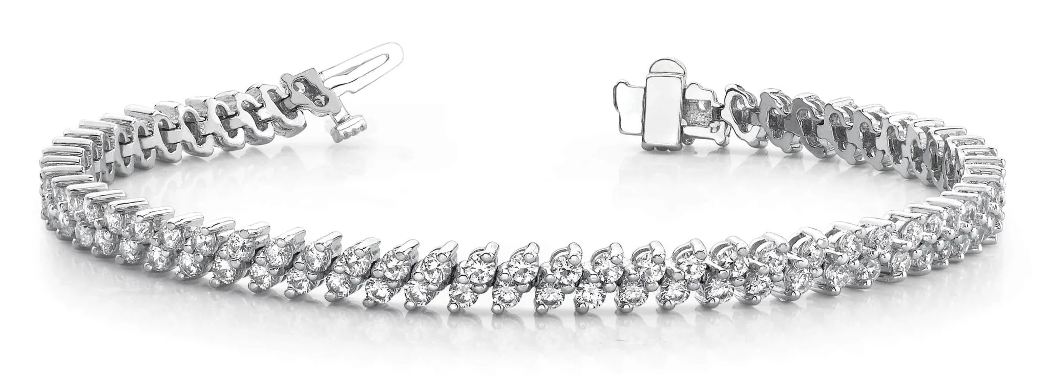 Italic Diamond Tennis Bracelet Lab-Grown Diamond with 3.96 ct.(finished) 2mm