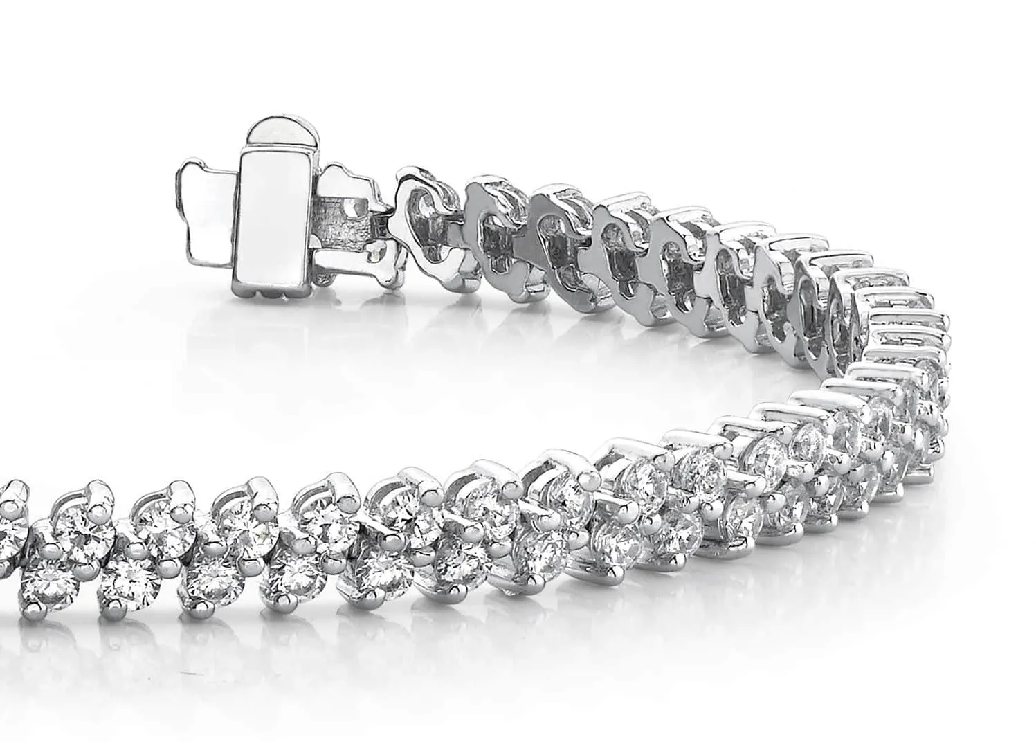 Italic Diamond Tennis Bracelet Lab-Grown Diamond with 3.96 ct.(finished) 2mm
