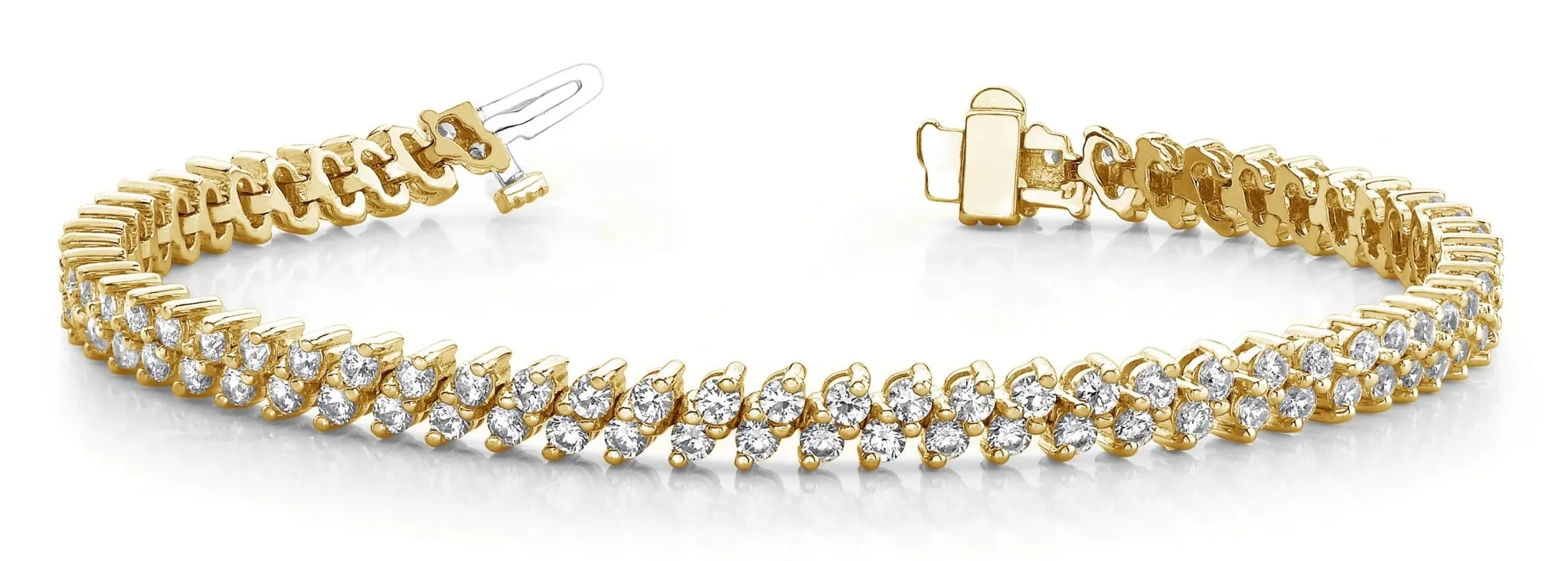 Italic Diamond Tennis Bracelet Lab-Grown Diamond with 3.96 ct.(finished) 2mm