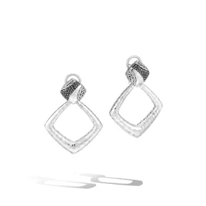 John Hardy Silver and Gemstone Chain Door-Knocker Transformable Earrings