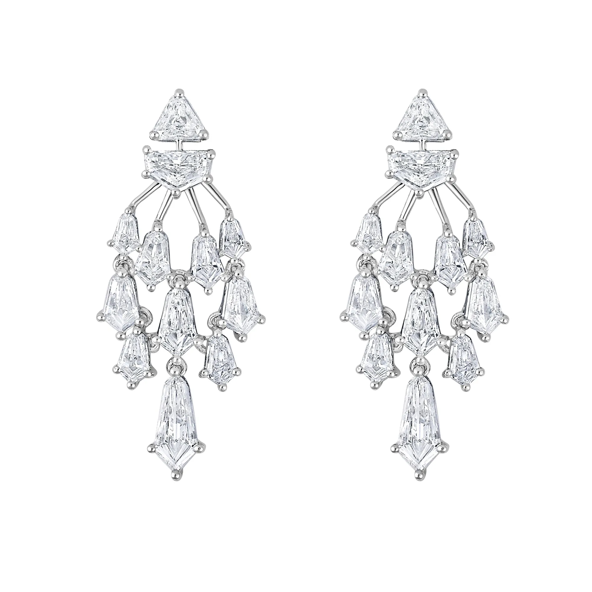Kite Devi Diamond Chandelier Earrings