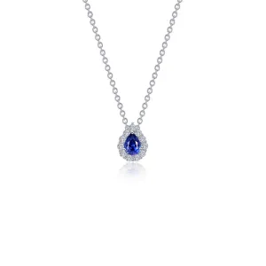 Lafonn 0.61 CTW Pear-shaped Halo Necklace