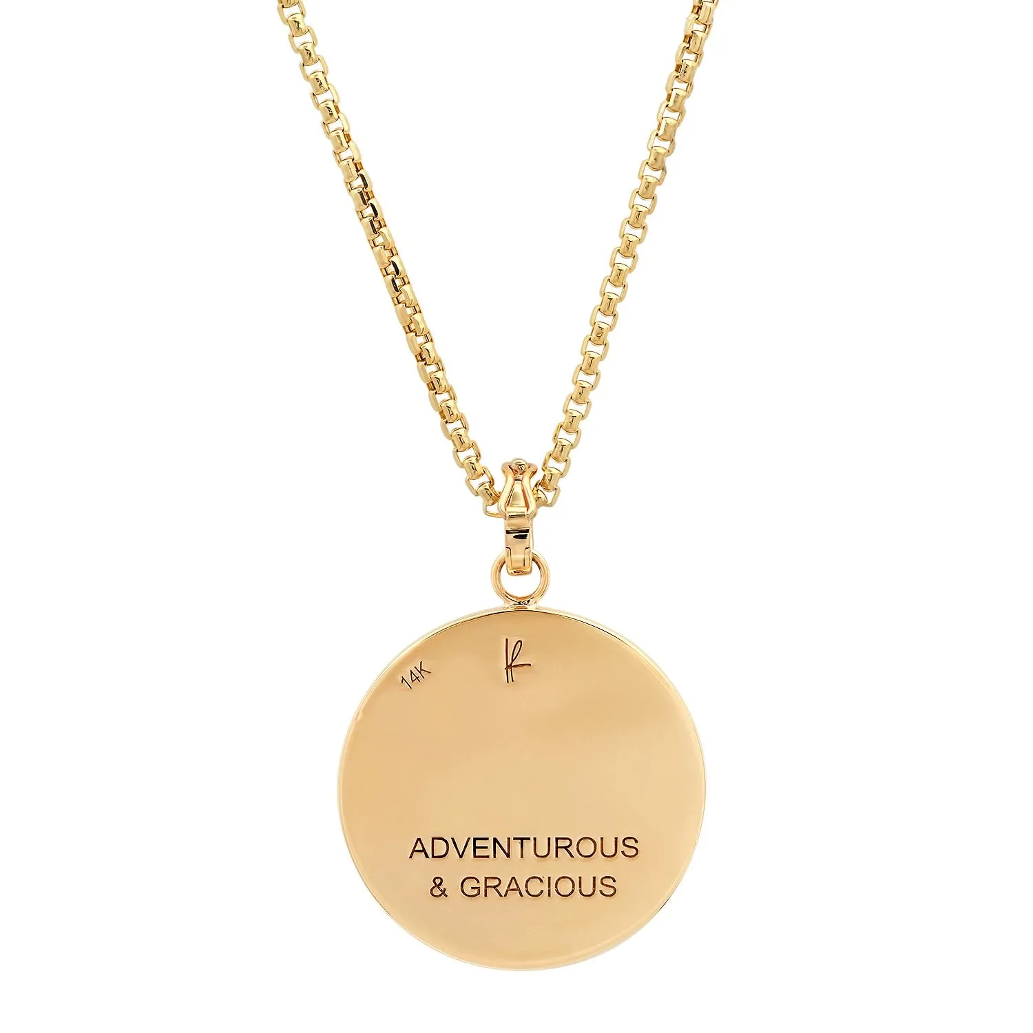 Large Turquoise Zodiac Necklace - Libra on 16” Chain (Other Signs by Special Order)