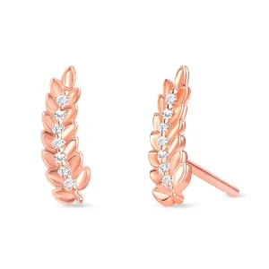 Leaf Diamond Earrings