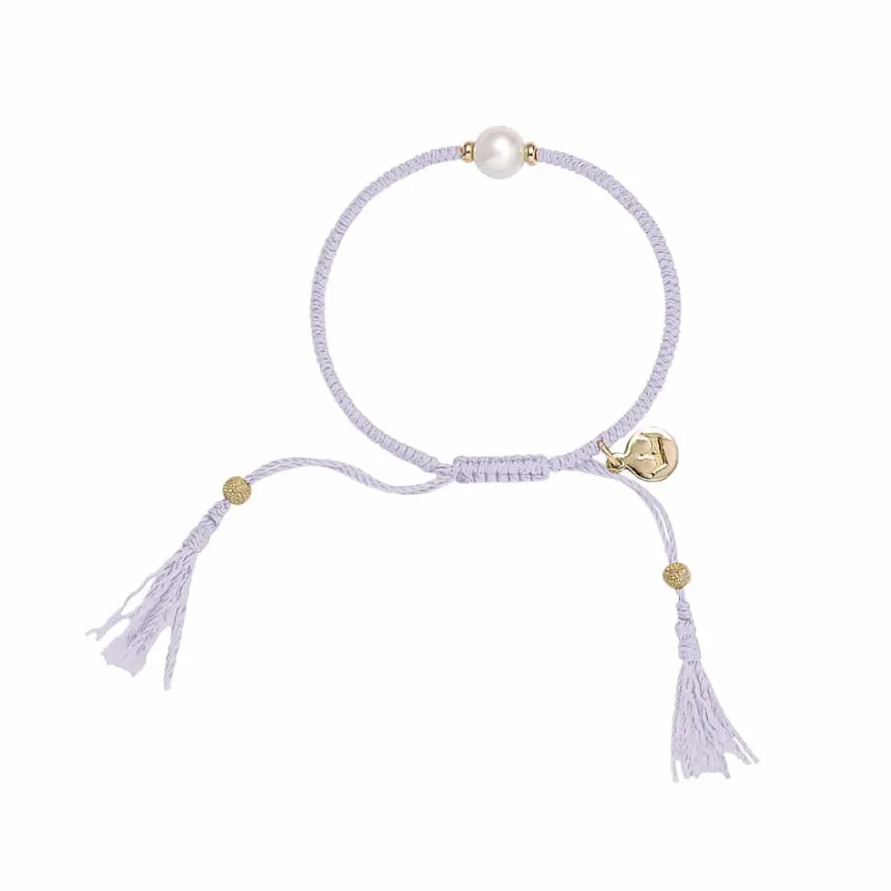 Lilac Tassel Bracelet