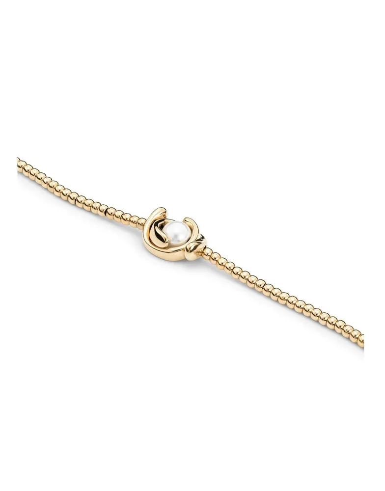 little moon bracelet, gold