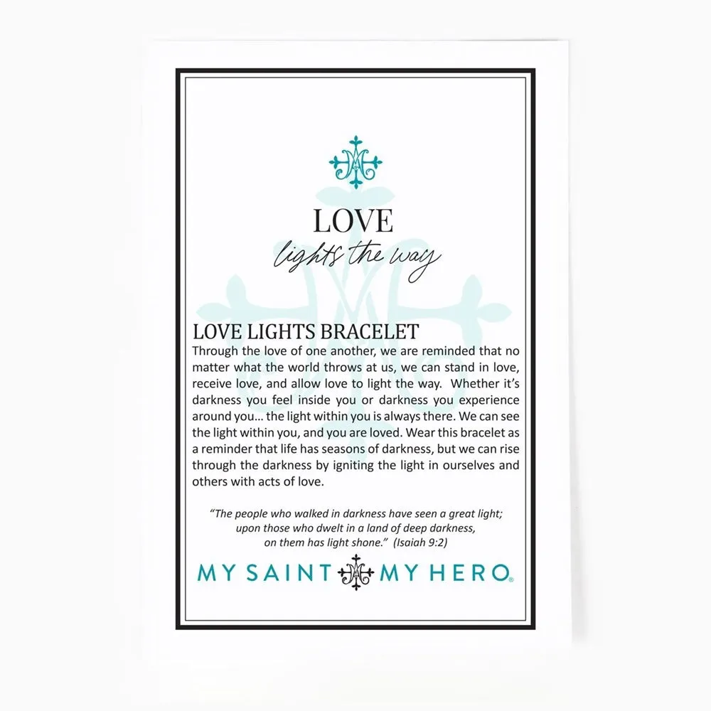 Love Lights the Way - St. Amos Crystal Pearl Bracelet (silver or gold)