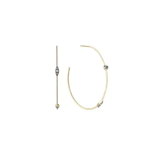 Mandorla Asymmetrical Hoops