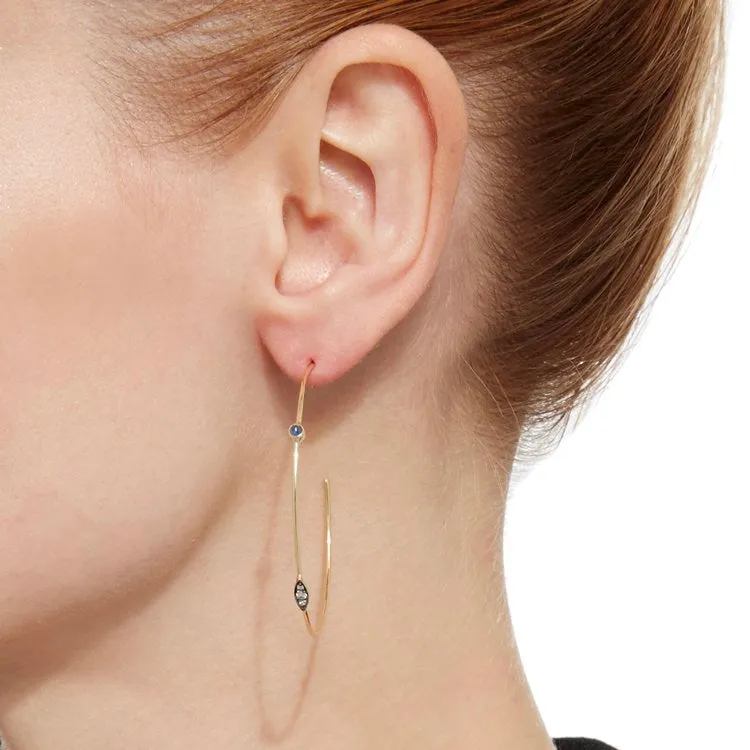 Mandorla Asymmetrical Hoops