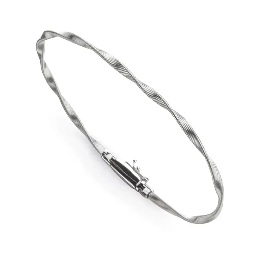 Marco Bicego Marrakech 18k White Gold Twisted Coil Bracelet