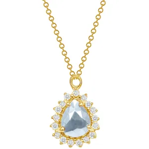 Marie Aquamarine and Diamond Necklace