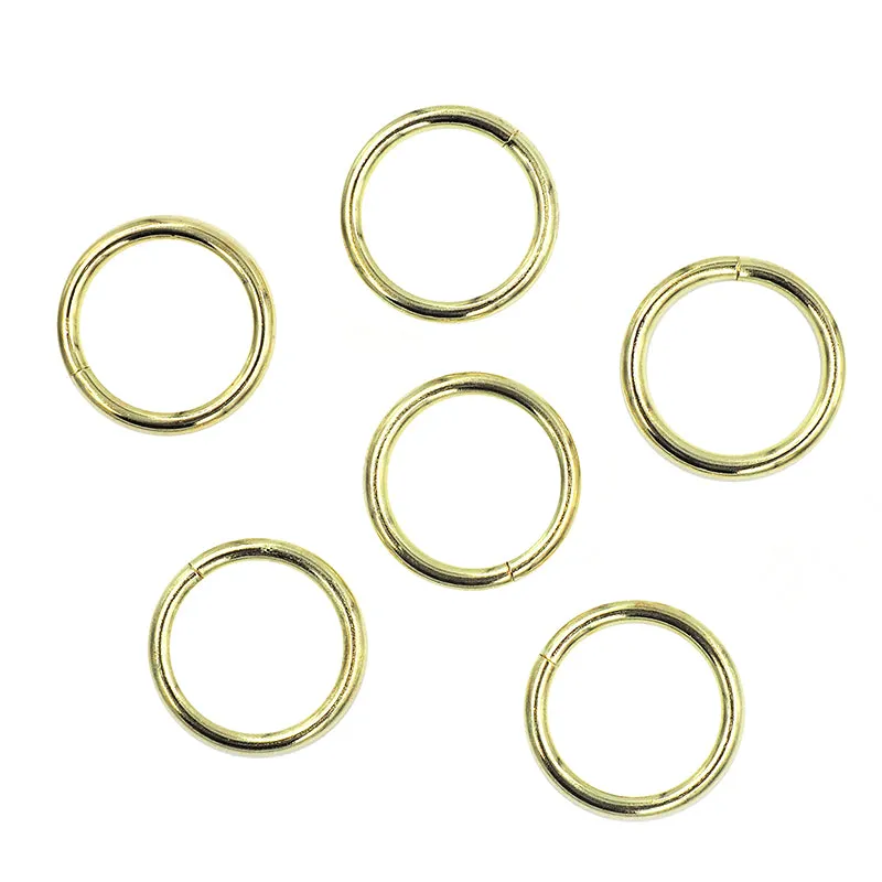 METAL METAL RINGS GOLD 3MM X 25MM 6PC