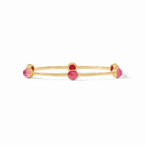 Milano Luxe Bangle, Iridescent Raspberry, gold