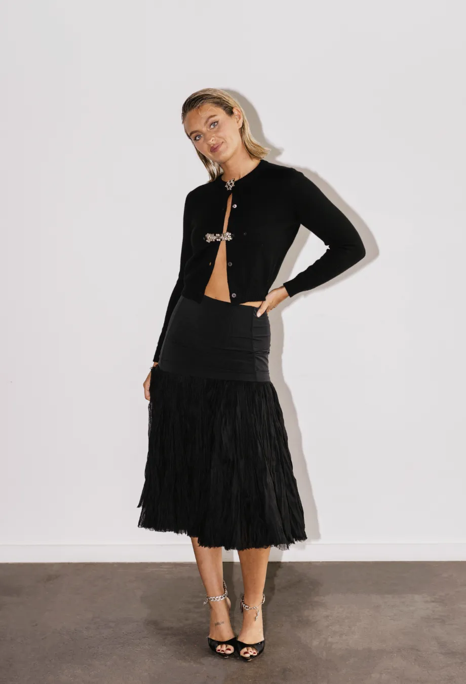 Miu Miu Embellished Cashmere Cardigan
