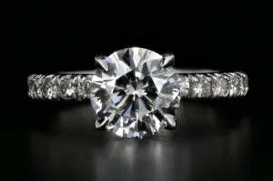 Modern Platinum 1.50 Carat Diamond Ring GIA Certified
