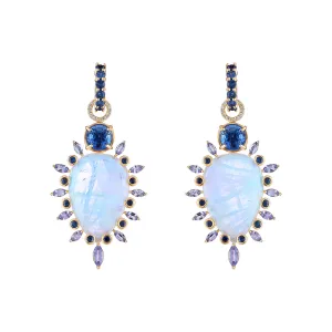Moonstone, Kyanite, Tanzanite drops