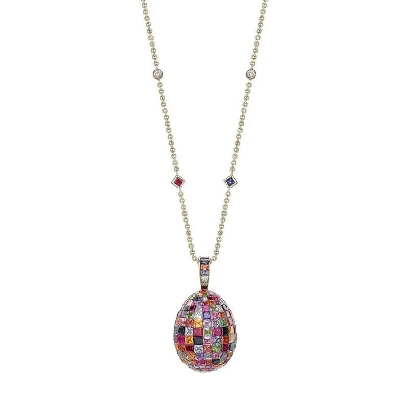 Mosaic Multi-Coloured Pendant