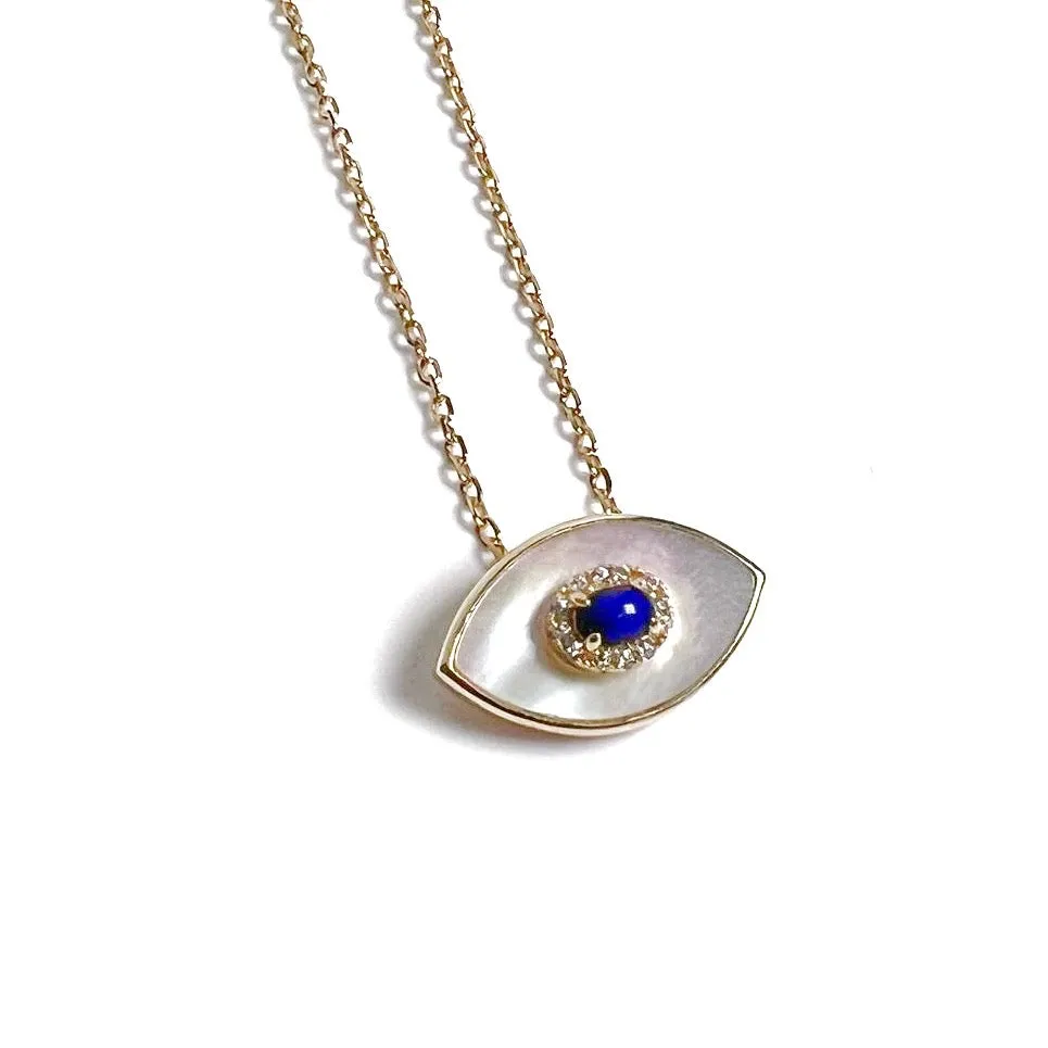 Mother of Pearl Eye Necklace