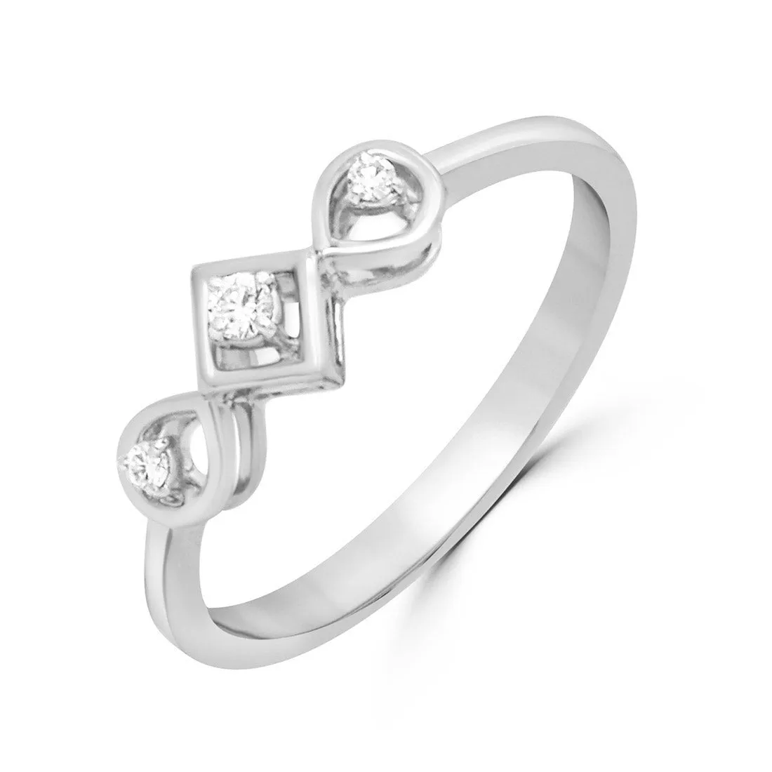 Mystic Enchantment Gold Ring with Lab-Grown Diamonds without Chain