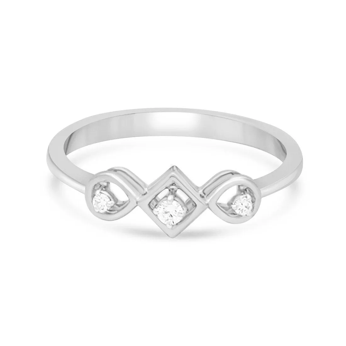 Mystic Enchantment Gold Ring with Lab-Grown Diamonds without Chain