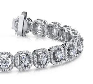 Octagon Red Carpet Lab-Grown Diamond Bracelet with 6.80 ct.(finished) 1.1mm, 3.5mm