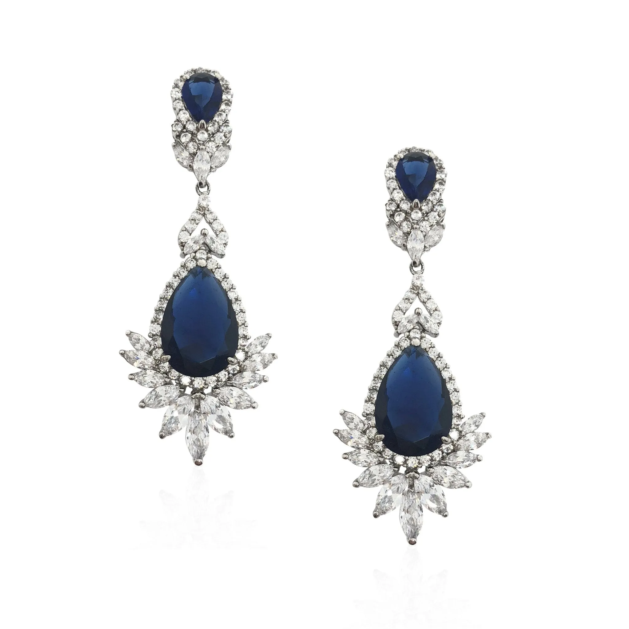 ON SALE - classic sapphire statement earring - Jubilee - Exclusive at Kezani