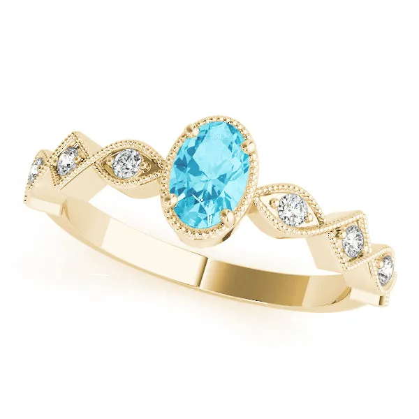 Oval Color Center Ring - TN85040