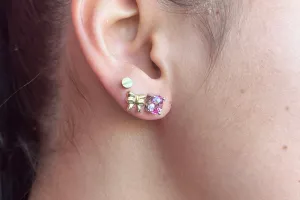Oval Cut Pink Sapphire Earrings